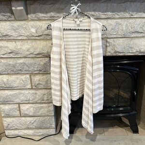 Coldwater Creek sweater vest neutral high low size large